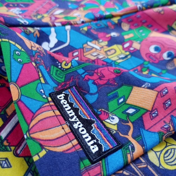 *SOLD OUT* Handmade Bennygonia "IKEA LUSTIGT aka Funk Town Flex" 90s Shorts - Picture 4 of 9